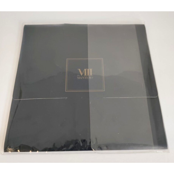 Mantero VIII Collection Silk Scarf Made In Italy Floral Black - New in Package - Picture 2 of 11